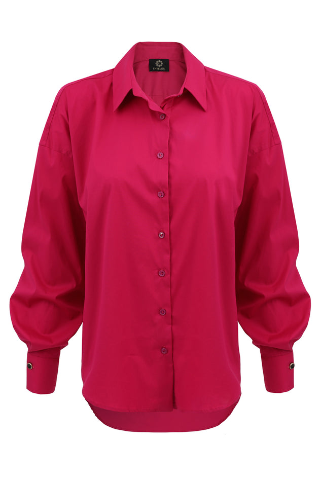 Classic Oversize Shirt Fuchsia