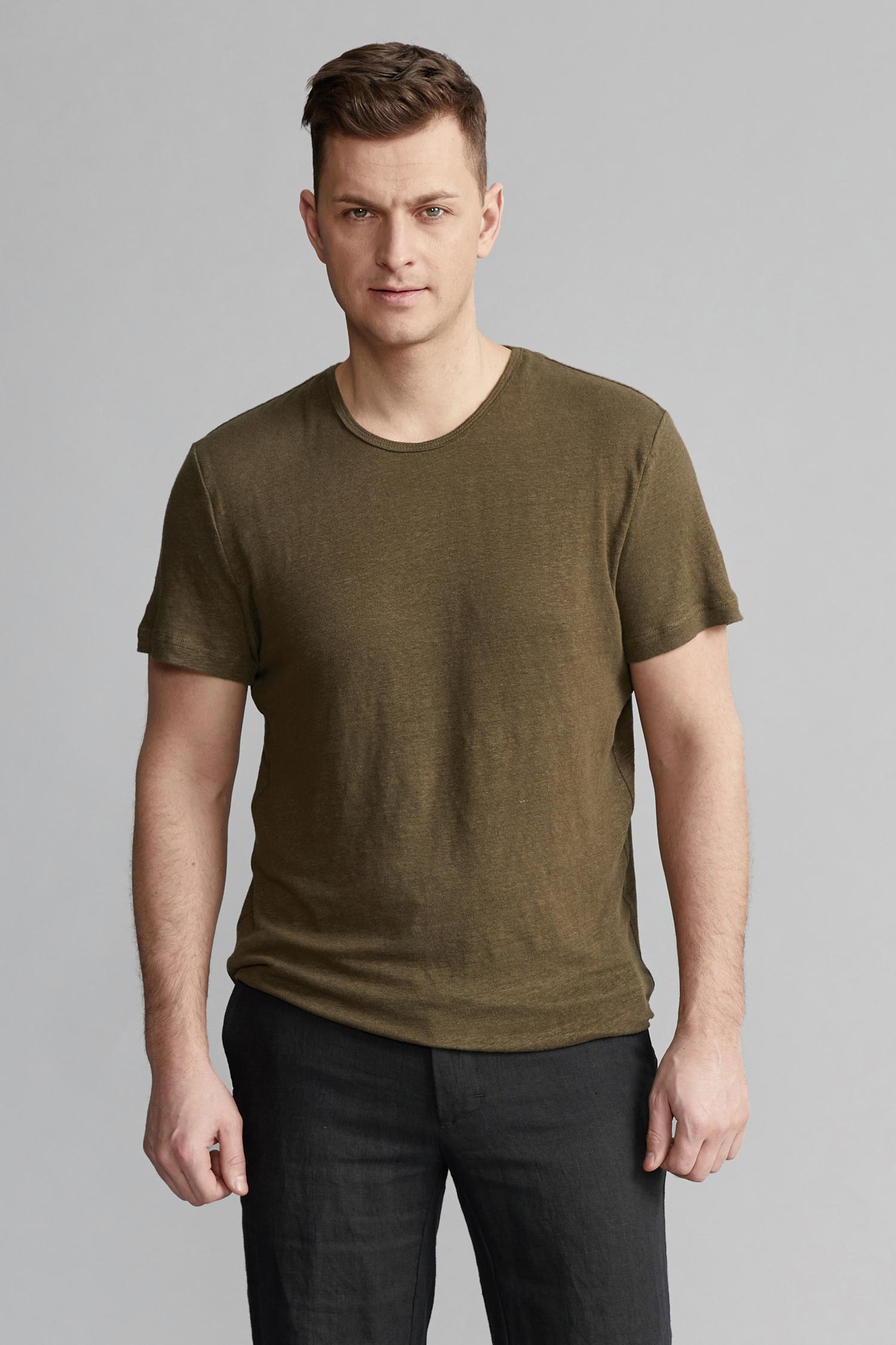 Hannes Linen T-Shirt Green
