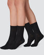 Swedish Stockings - 2-Pack Billy Bamboo Socks Black, image no.1