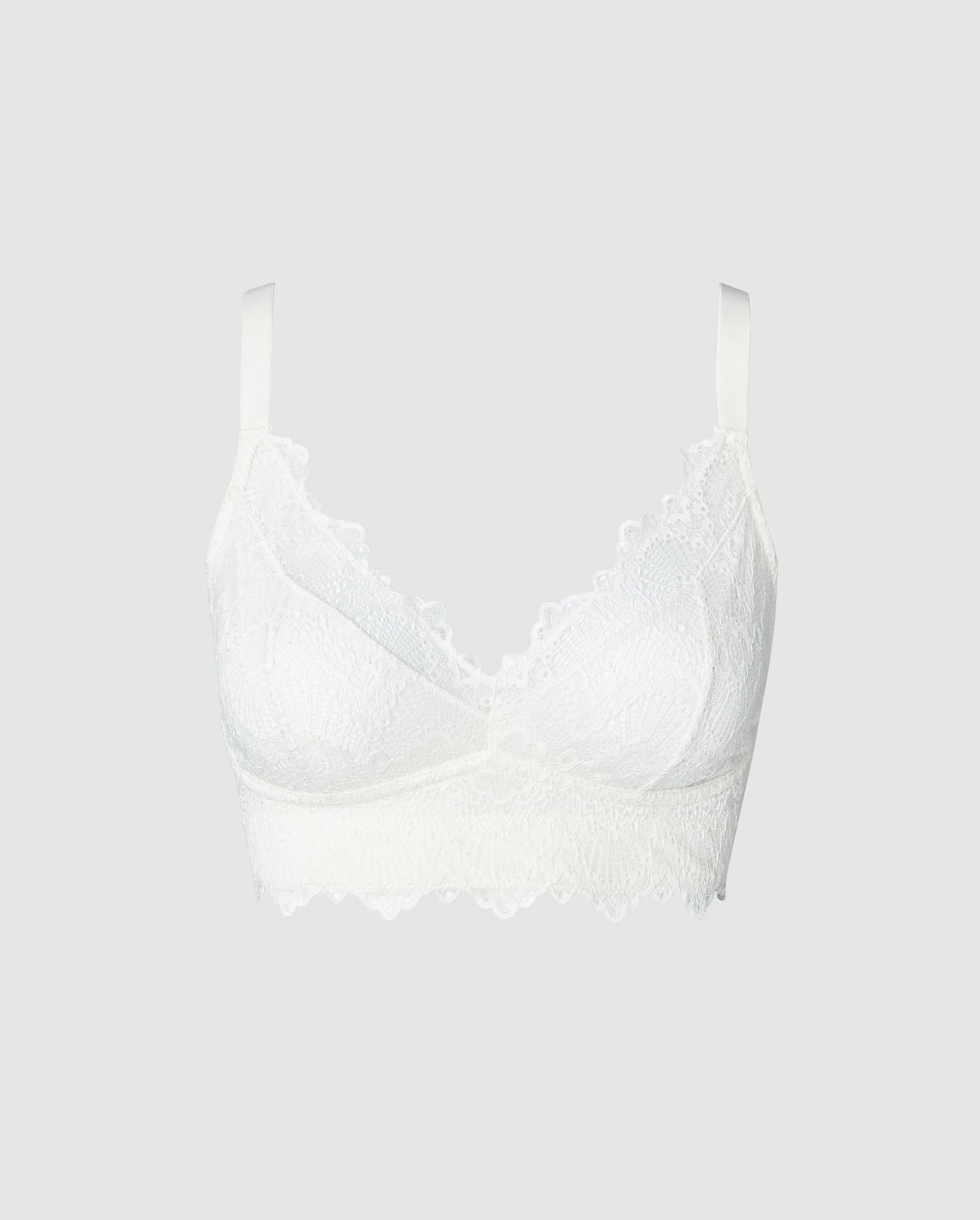 Lace Support+ Bralette Off White