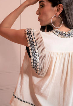 Mother Of Pearls Top White