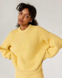 Delčia Cotton Sweater Lemon