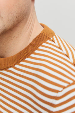 Daniel Organic Cotton Pullover Striped Mustard