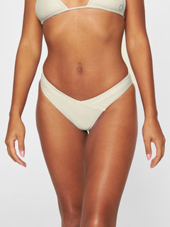 Canggu V-Shape Bikini Bottom Shell White