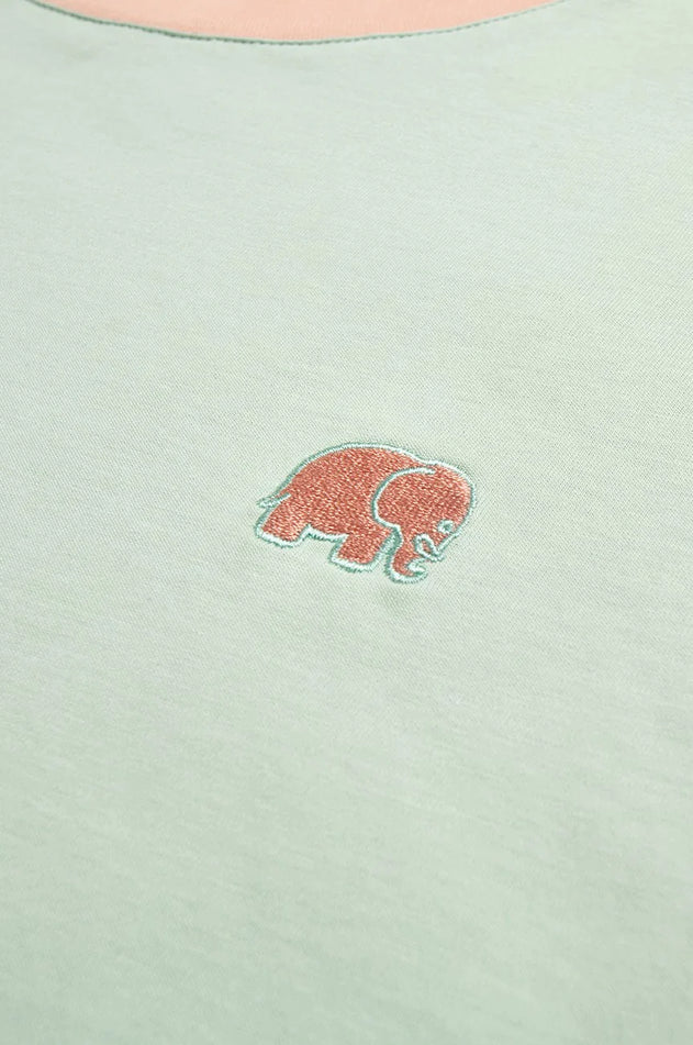 Women's Color Block T-Shirt Mint Green