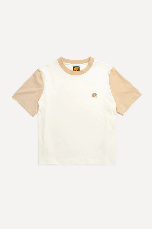 Trendsplant Color Block T-Shirt Natural