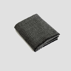 Wool Blanket Herringbone Black