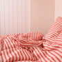 Homehagen - Linen Duvet Cover Set Red Stripe, image no.7