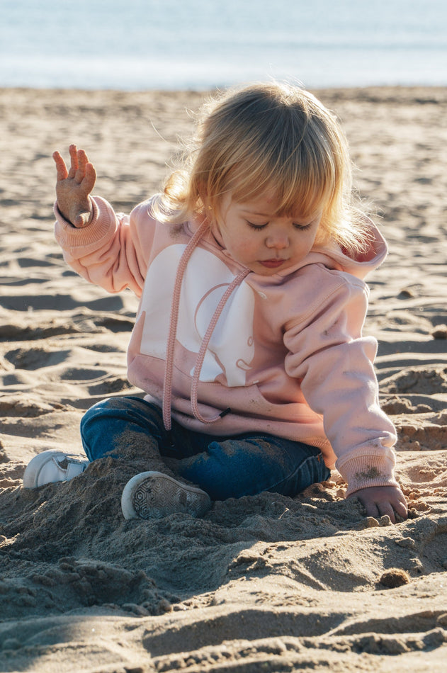 Kid's Organic Classic Hoodie Pale Pink