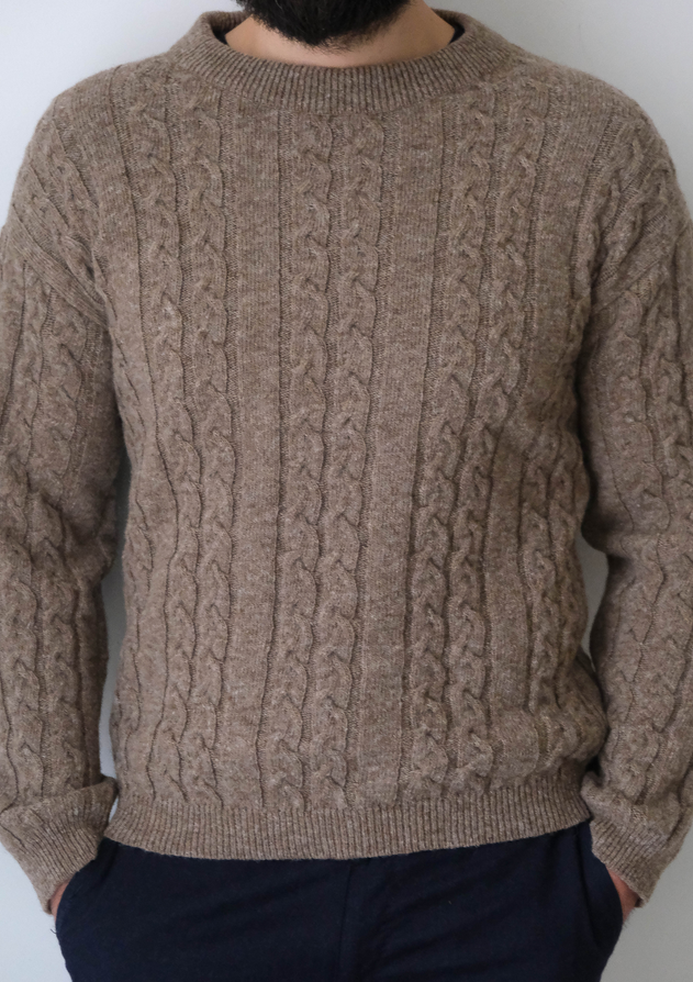 Mika Cable Knit Brown