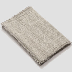Finnish Wool Scarf Herringbone Grey
