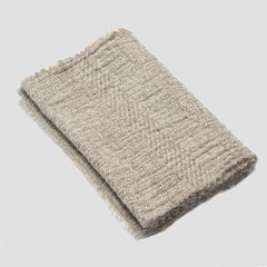 Finnish Wool Scarf Textured Grey