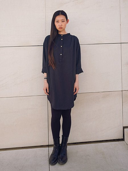 Melia Shirt Dress Blue Lyocell