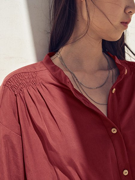 Melia Shirt Dress Terracotta Lyocell