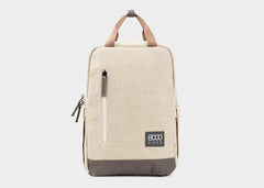 Small Backpack in Beige and Green