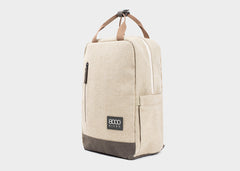 Small Backpack in Beige and Green