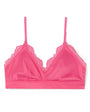 UNDERSTATEMENT - Satin Lace Triangle Bralette Bubblegum Pink, image no.7
