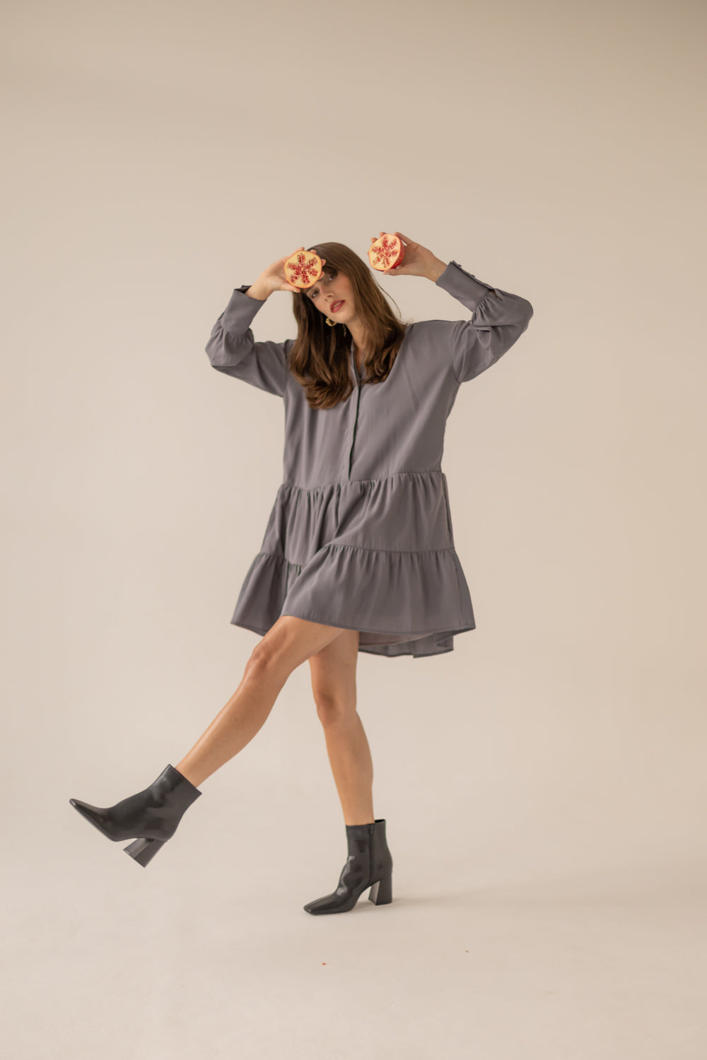 Anais Dress Grey