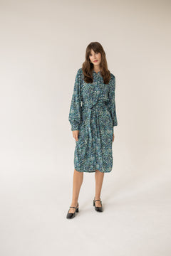 Shirt Dress Midi Small Print