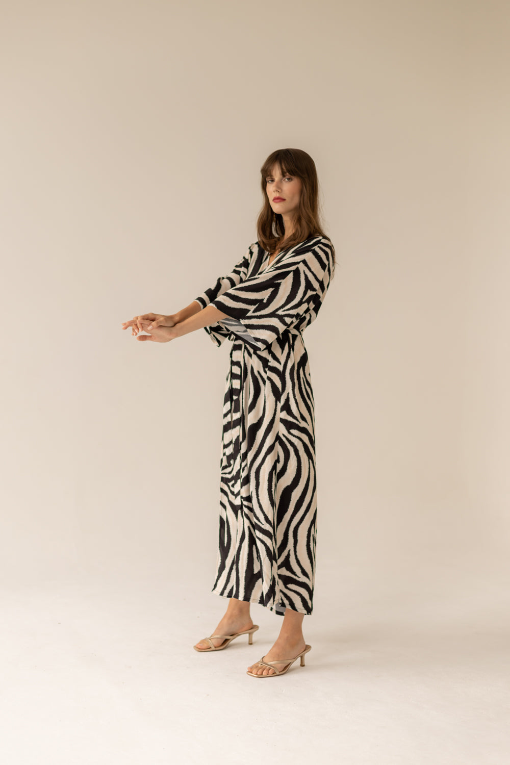 Pareo Dress Zebra Maxi