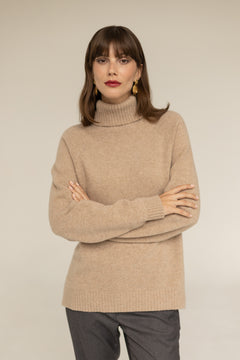 Cashmere Turtleneck Beige