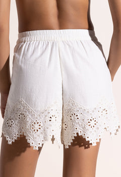 Adorned Shorts Vanilla White