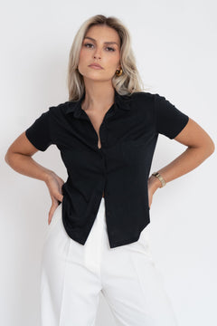 Alice Short Sleeve Shirt Black