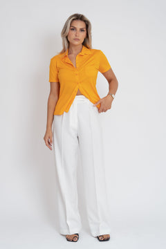 Alice Short Sleeve Shirt Orange