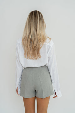 Kuta Linen Shorts Grey/Blue