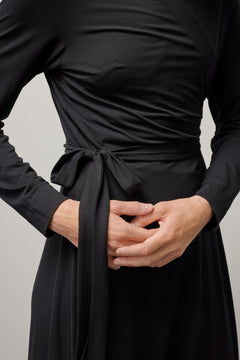 Wrap Around Dress Black