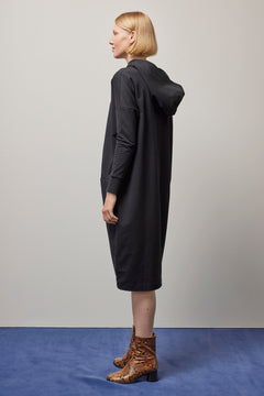 Giant Hoodie Dress Black