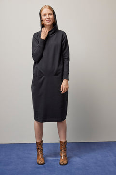 Giant Hoodie Dress Black