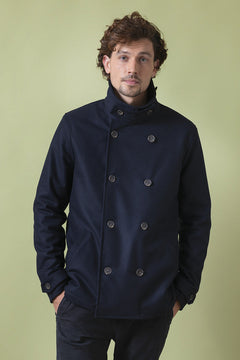 Achab Recycled Wool Peacoat