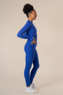 Copenhagen Cartel - Algae Ribbed OCN Weed® Leggings Cartel Blue, image no.1