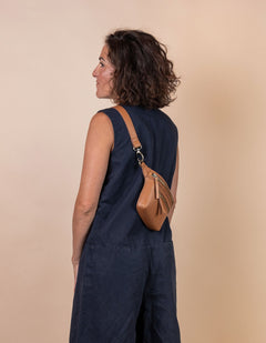 Bum Bag Strap Apple Leather Brown