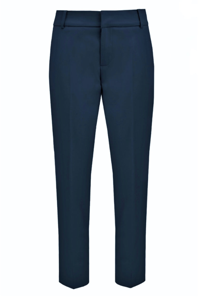 Cigarette Wool Pants Navy Blue