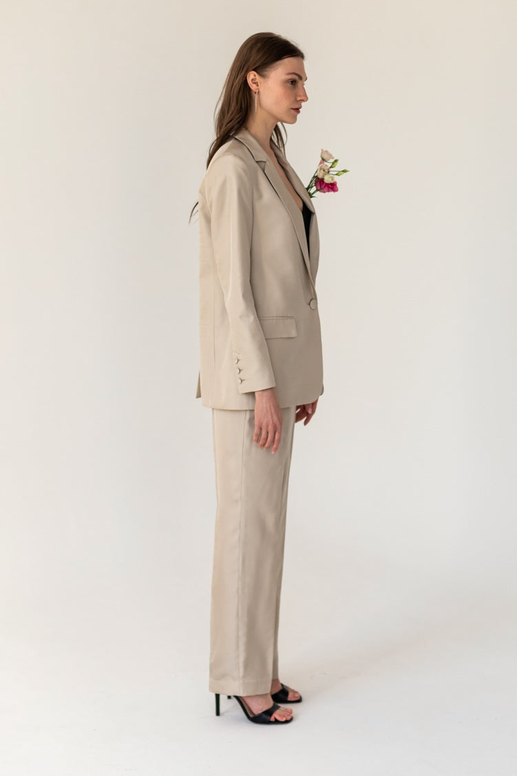 Silk Pants Champagne