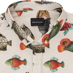 Surreal Fishes Shirt White
