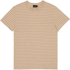 Esteban T-Shirt Striped Beige