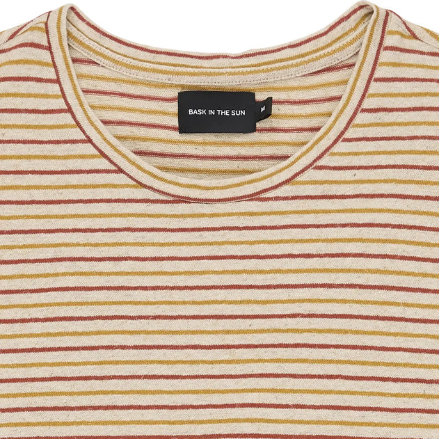 Esteban T-Shirt Striped Beige