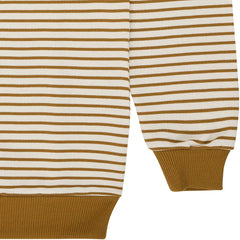 Inigo Sweatshirt Striped White/Brown
