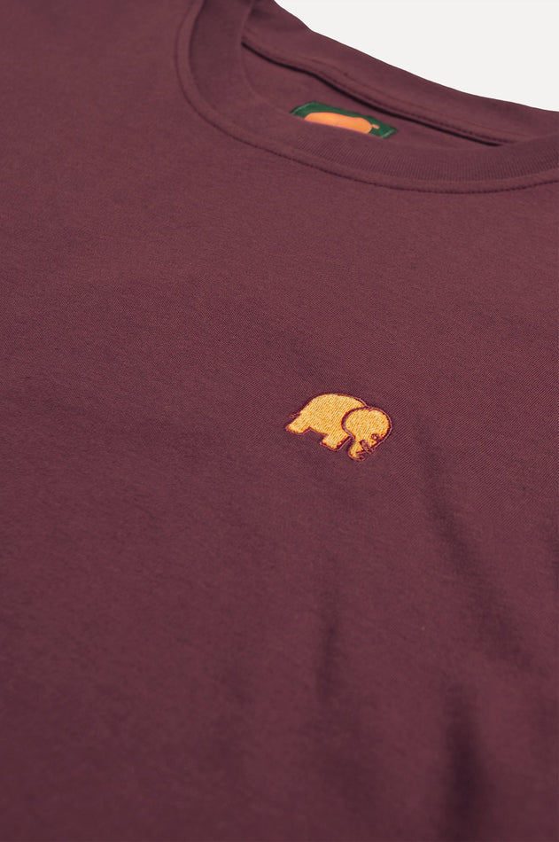 Organic Essential T-Shirt Burgundy