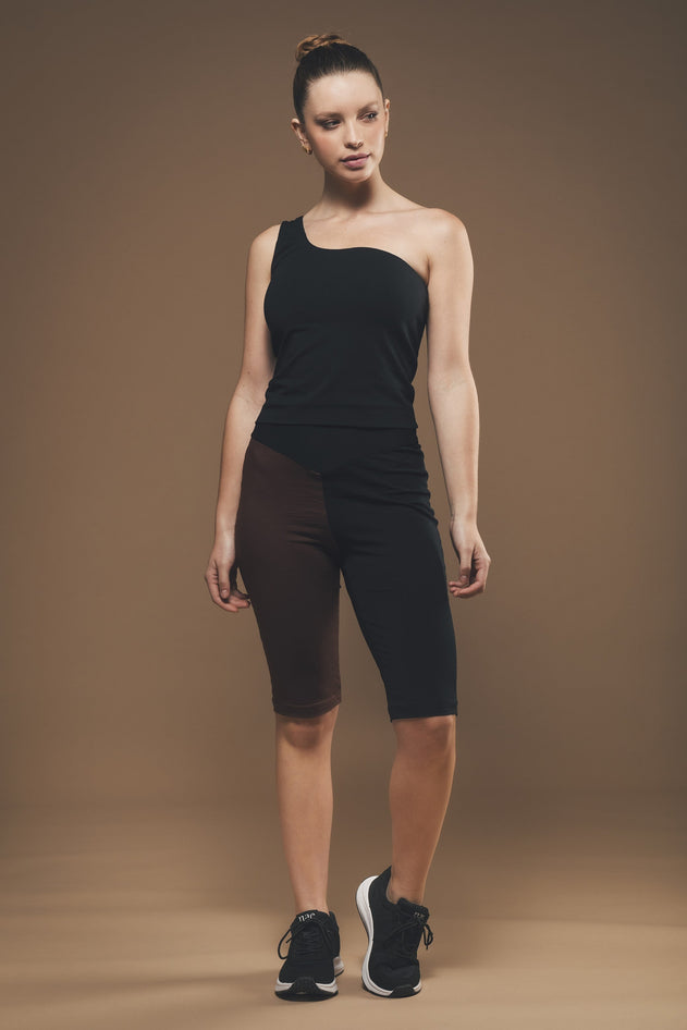 Cycling Shorts in Black and Brown