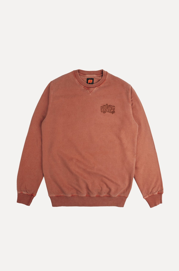 Trendsplant - Burlat Pigment Dyed Sweater Fall Brown