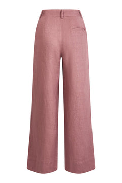 Lion Organic Linen Trousers Dusty Pink