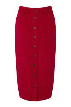Isabel Cotton Skirt Cherry