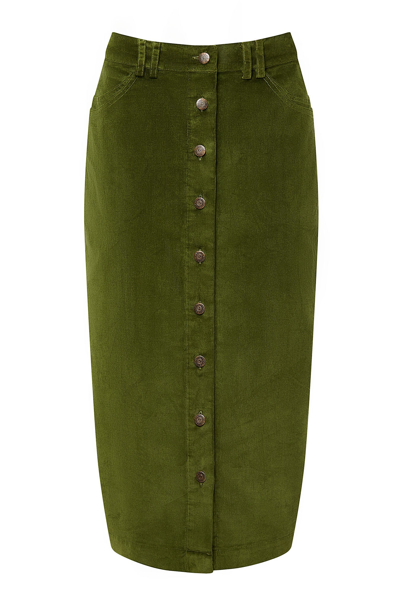 Isabel Cotton Skirt Pine Green
