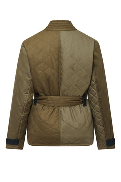 Zuri Cotton Patchwork Jacket Green