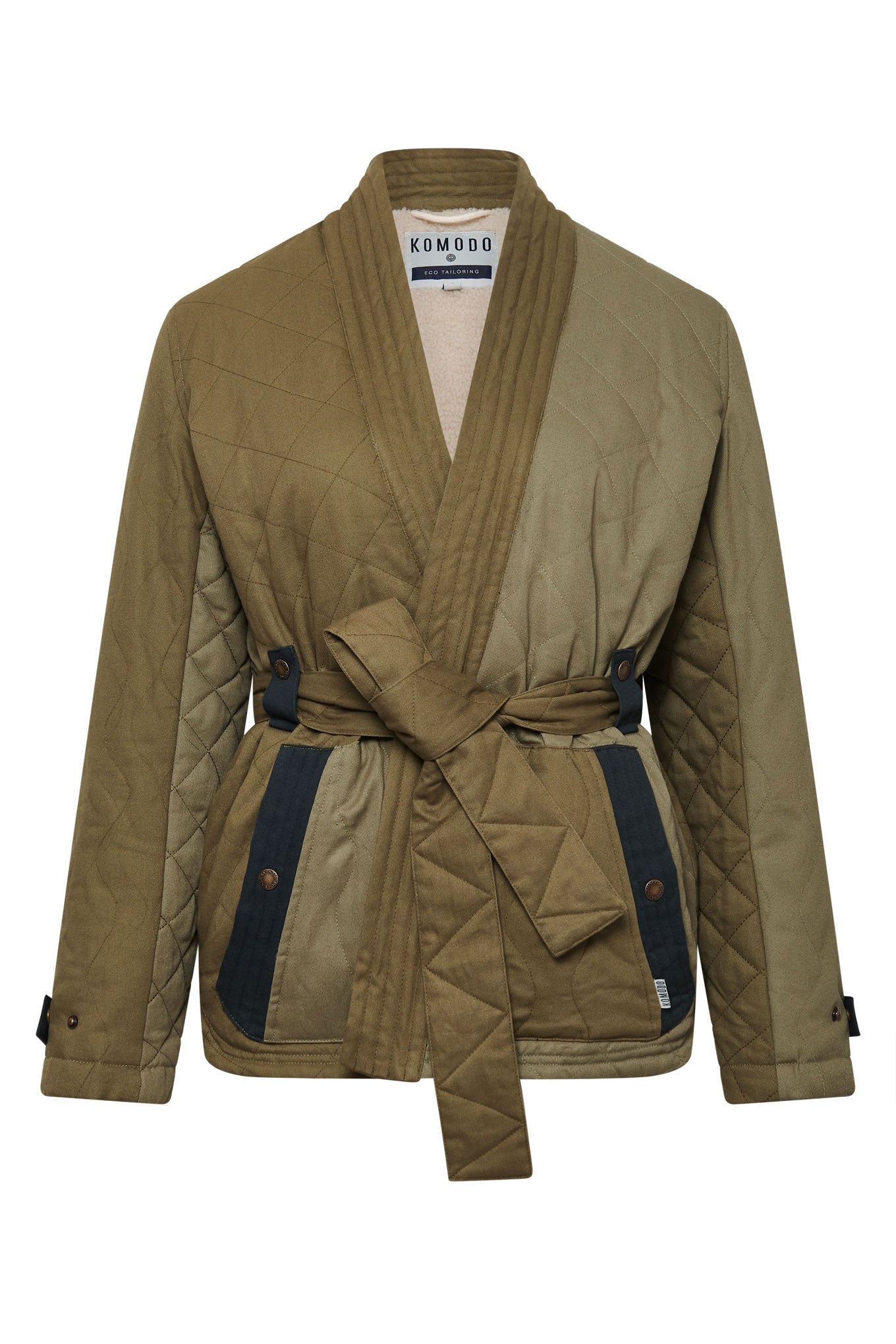 Zuri Cotton Patchwork Jacket Green