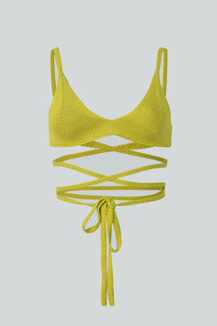 Coco Knitted Bralette Yellow